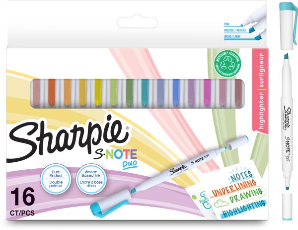 Sharpie textmarker s-note duo 2182115 16 stück - Sharpie-2182115-3026981821158
