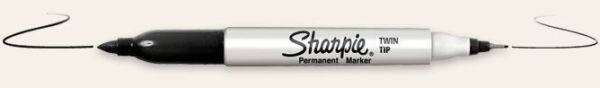 Sharpie fineliner twin tip 0,3/1mm s0811100 schwarz - Sharpie-s0811100-3501170818374