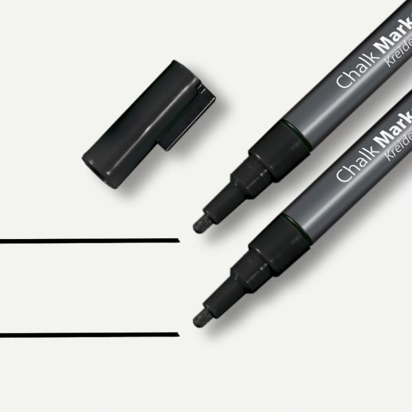 Sigel kreidemarker 1-2mm ba177 schwarz 2 stück - Sigel-ba177-4004360794551