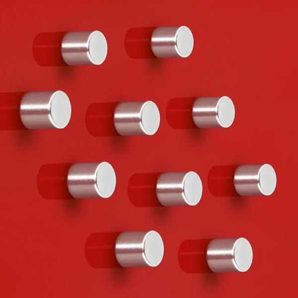 Sigel superdym-magnete 10mm ba701 stark silber, 10 stück - Sigel-ba701-4004360794391