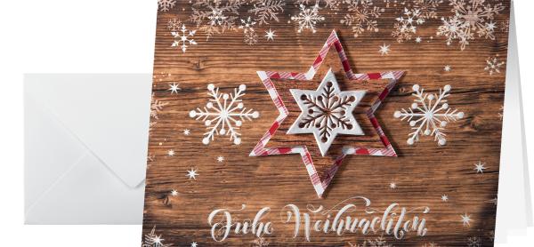 Sigel weihnachts-karte/couvert a6/a5 ds054 handmade, 250/100g je 10 stück - Sigel-ds054-4004360821929