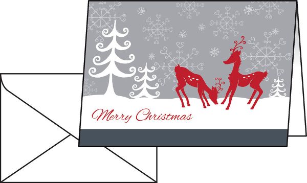 Sigel weihnachtskarten ds256 red deer 25 stk. - Sigel-ds256-4004360802423