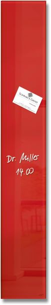 Sigel magnettafel glas gl104 rot 120x780x15mm - Sigel-gl104-4004360887765