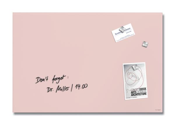 Sigel magnettafel glas artverum gl514 matt, rosé 60x40cm - Sigel-gl514-4004360794810