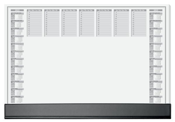 Sigel schreibunterlage office kal. ho365 d/e/f/nl 40 blatt 59,5x41cm - Sigel-ho365-4004360957628