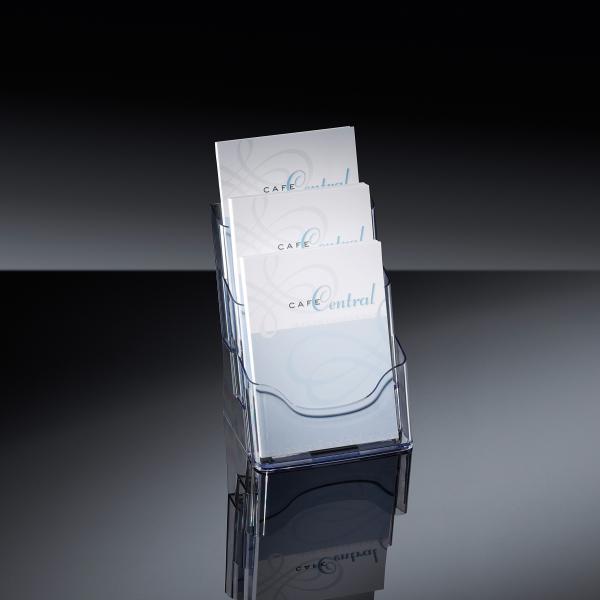 Sigel tischprospekthalter acryl 3xa5 lh132 transparent 175x290x150mm - Sigel-lh132-4004360982088