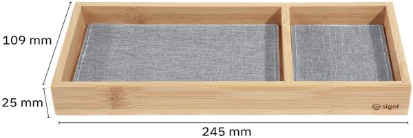 Sigel zubehörablage eyestyle sa205 bambus/hellgrau 11x25cm - Sigel-sa205-4004360785498-02.jpg