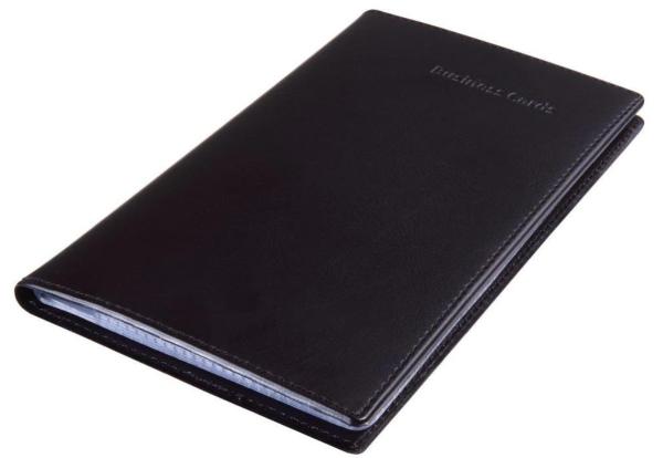 Sigel visitenkartenmappe vz171 schwarz, f. 120 karten 90x58mm - Sigel-vz171-4004360966408