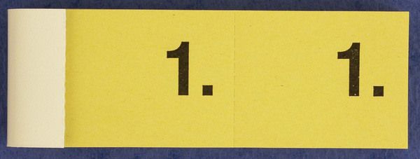 Simplex garderobenblock nr. 1-100 13071 gelb 100 blatt - Simplex-13071-7611468130715