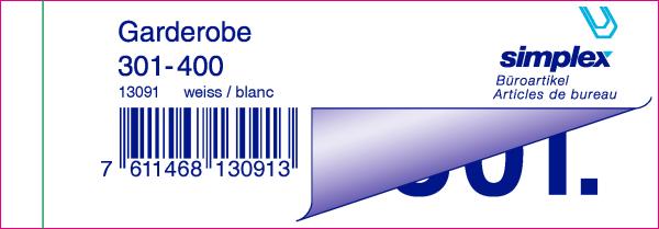 Simplex garderobenblock 301-400 13091 weiss 100 blatt - Simplex-13091-7611468130913-02.jpg