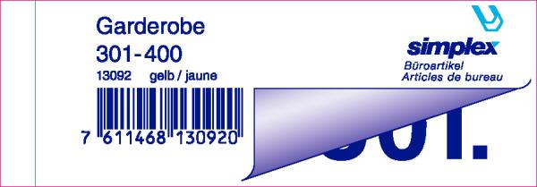 Simplex garderobenblock 301-400 13092 gelb 100 blatt - Simplex-13092-7611468130920-02.jpg