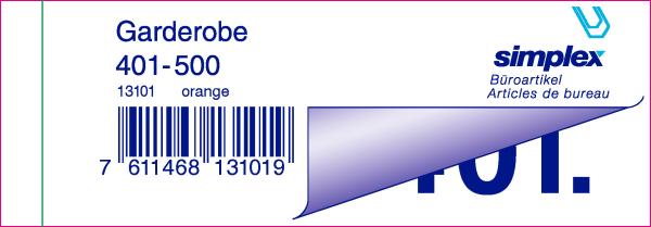 Simplex garderobenblock 401-500 13101 orange 100 blatt - Simplex-13101-7611468131019-02.jpg