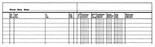 Simplex postcheckbuch d/f/i a5 18001 assortiert 32 blatt - Simplex-18001-7611468180017