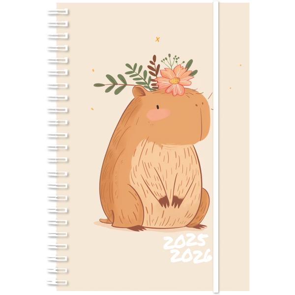 Simplex schüleragenda emotions 25/26 500222.26 1w/2s 17m capybara ml 8x12.5cm - Simplex-50022226-7611468040274