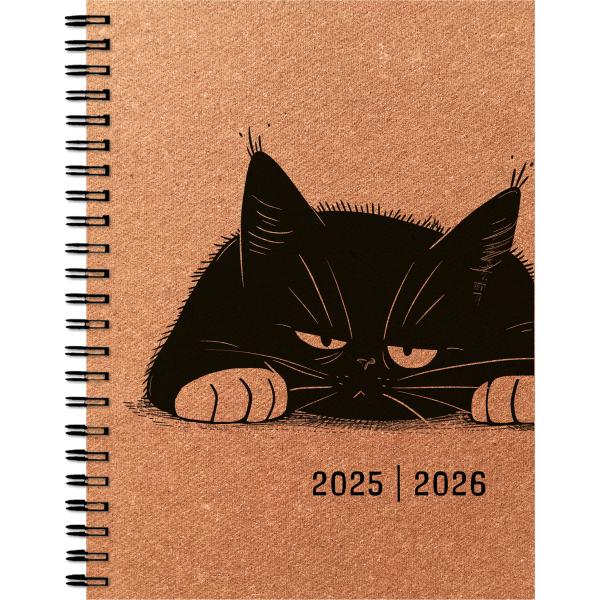 Simplex schüleragenda leather 25/26 500404.26 1w/2s 17m mood ml 12x16.5cm - Simplex-50040426-7611468040458