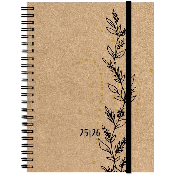 Simplex schüleragenda kraftpap. 25/26 500414.26 1w/2s 17m tendril ml 12x16.5cm - Simplex-50041426-7611468040540
