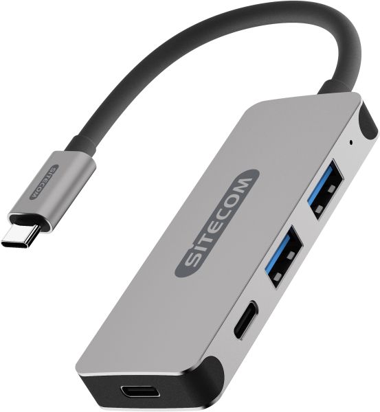 Sitecom usb-c hub 4 port cn-384 2x usb 3.1-a + 2x usb-c 5gbps - Sitecom-cn-384-8716502030798