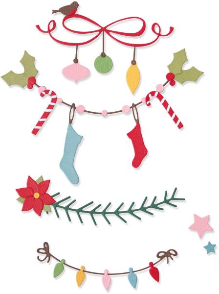 Sizzix stanzformen weihnachtsbord. 664701 14er set - Sizzix-664701-0630454264033
