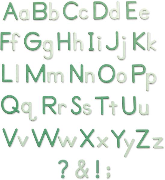 Sizzix stanzformen alpha-numerisch 665335 92 teile - Sizzix-665335-0630454272526