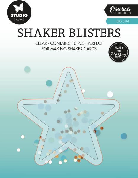 Sizzix shaker blister 9x8.5x0.6cm blis07 stern 10 stück - Sizzix-blis07-8713943138489