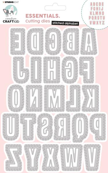 Sizzix stanzschablone 15.7x22x0.1cm cd157 alphabet 52 stück - Sizzix-cd157-8713943131268