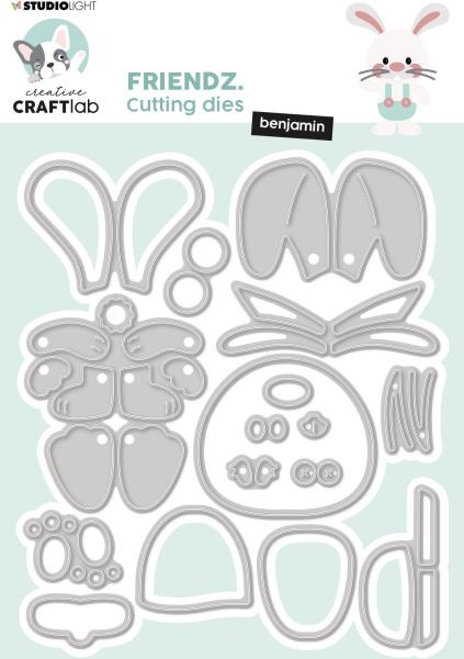 Sizzix stanzschablone 12.7x11x0.1cm cd476 hase 17 stück - Sizzix-cd476-8713943139233