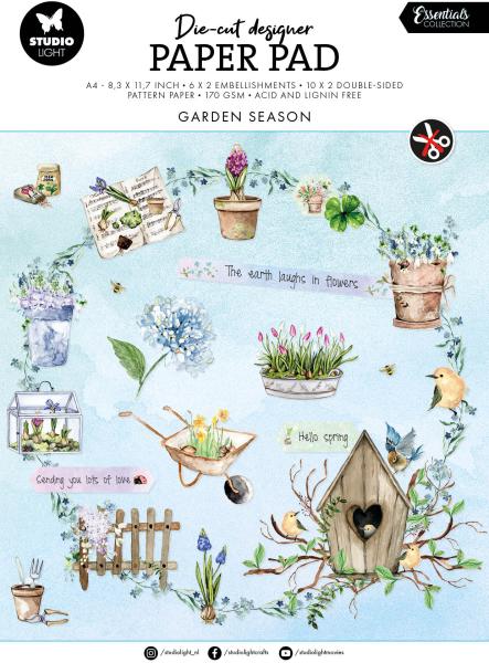 Sizzix designblock a4 dcpp143 garden season 32 blatt - Sizzix-dcpp143-8713943149492
