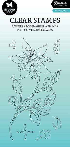 Sizzix klarischtstempel fairy flower stamp325 8x14x0.3cm - Sizzix-stamp325-8713943138434