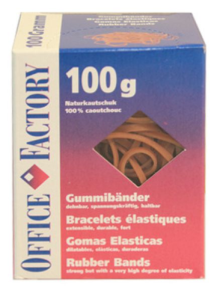 Smart office gummibänder 90mmx3mm 601133 naturkautschuk 100g - Smart-office-601133-7640105740109