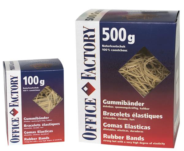 Smart office gummibänder 500g 605516 1.3x60mm braun - Smart-office-605516-7640105740192