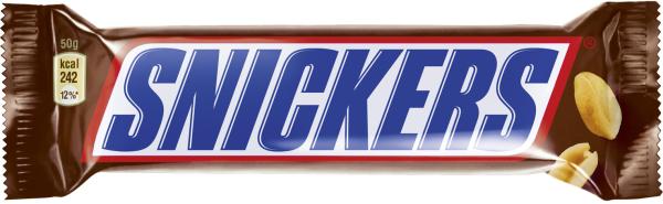 Snickers schokoladenriegel 281425 24x50g - Snickers-281425-5000159558891