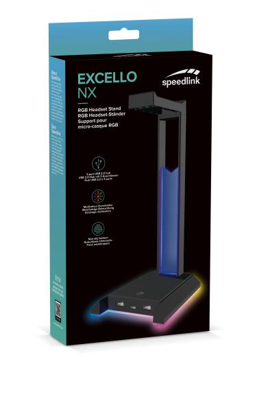 Speedlink excello nx rgb headset stand sl-800911-bk usb 2.0 hub, black - Speedlink-sl-800911-bk-4027301129892-05.jpg