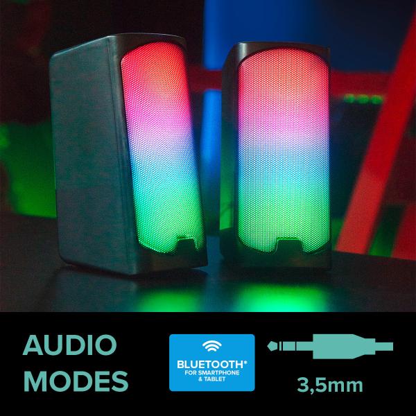 SPEEDLINK TONOS Gaming Speaker SL-810009-BK RGB, Stereo, Black