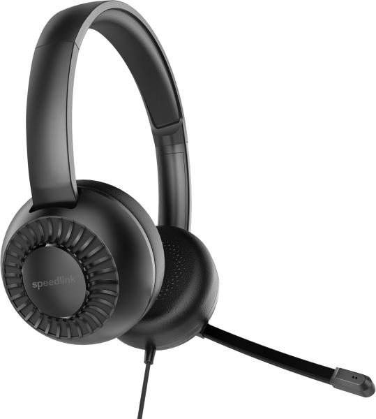 Speedlink metis stereo headset sl-870006-bk black, 3.5mm, y-adapter - Speedlink-sl-870006-bk-4027301490442