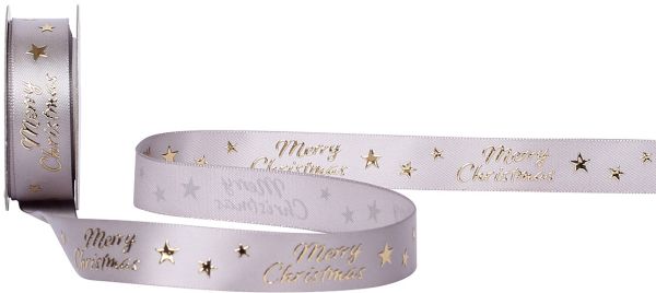Spyk band merry christmas stars 1097.1654 16mmx3m silber-gold - Spyk-10971654-7611475275461