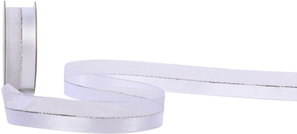 Spyk band cubino elégance 1458.1654 16mmx3m weiss-silber - Spyk-14581654-7611475275362