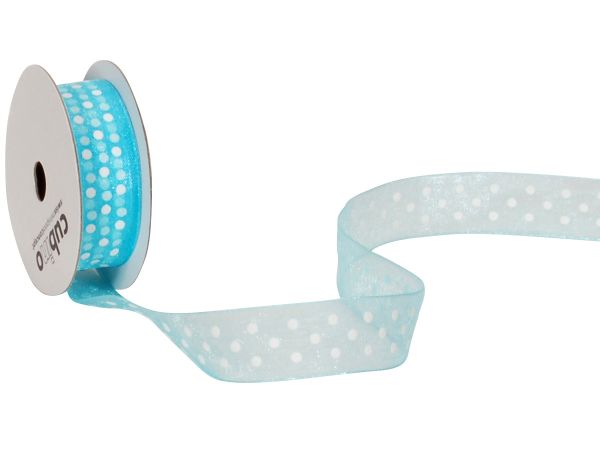 Spyk band cubino dots 1748.1564 15mmx4m türkis-weiss - Spyk-17481564-7611475158177