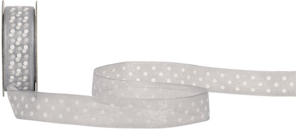 Spyk band cubino dots 1748.1564 15mmx4m grau-weiss - Spyk-17481564-7611475264366