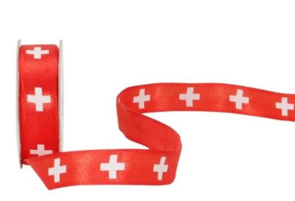 Spyk band cubino 15mm/4m 2060.1564 rot/weiss helvetica - Spyk-20601564-7611475167865