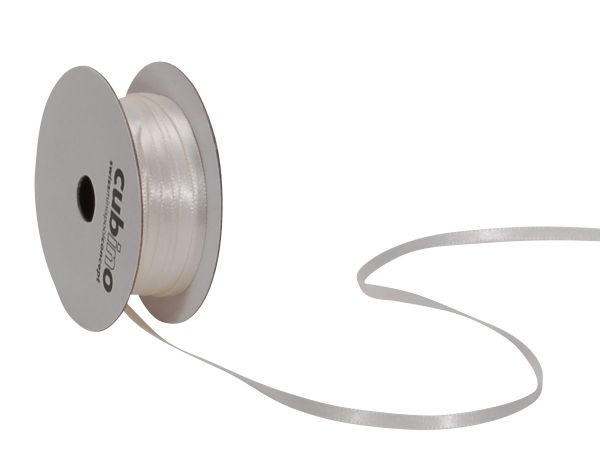 Spyk satinband cubino 2082.0353 3mmx8m bridal white - Spyk-20820353-7611475156579