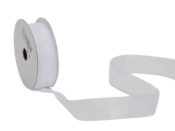 Spyk band cubino organsa 2682.1553 15mmx8m weiss - Spyk-26821553-7611475157613