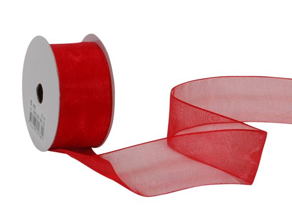 Spyk band cubino organsa 2682.2560 25mmx6m rot - Spyk-26822560-7611475157309