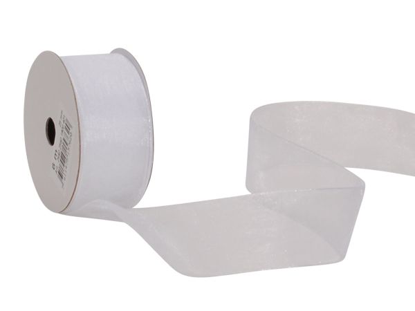 Spyk band cubino organsa 2682.2560 25mmx6m weiss - Spyk-26822560-7611475157620