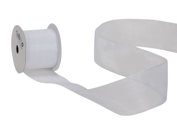 Spyk band cubino organsa 2682.4064 40mmx4m weiss - Spyk-26824064-7611475157637