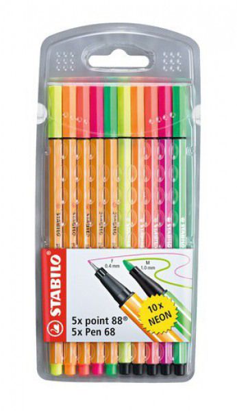 Stabilo point 88/pen 68 01108868 10er etui - Stabilo-01108868-4006381458887