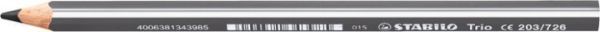 Stabilo farbstift ergonomisch 4,2mm 203/726 trio dick grau - Stabilo-203-726-4006381344128