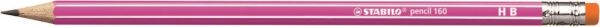 Stabilo bleistift 160 mit gummi hb 2160/01hb pink - Stabilo-2160-01hb-4006381504560
