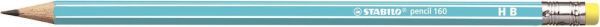 Stabilo bleistift 160 mit gummi hb 2160/02hb hellblau - Stabilo-2160-02hb-4006381504591