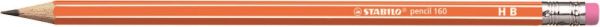Stabilo bleistift 160 mit gummi hb 2160/03hb orange - Stabilo-2160-03hb-4006381504621