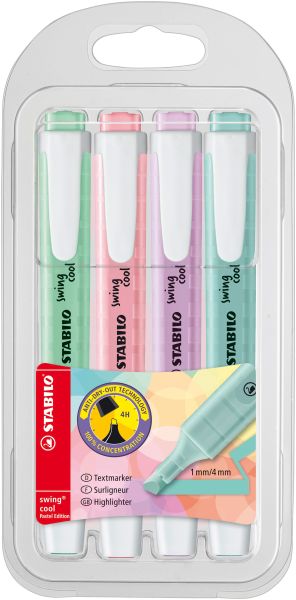 Stabilo swing cool pastell 275/4-08 4 stück - Stabilo-275-4-08-4006381527422